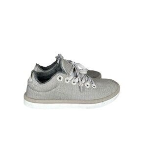 Allbirds Women's Wool Pipers Woven Shoes Pewter Grey With Blizzard Sole, Size 6